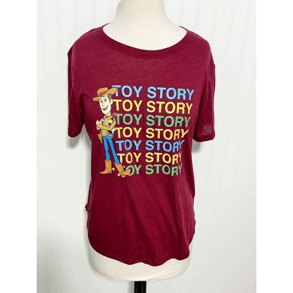 Disney Pixar Junior's Toy Story 4 Cowboy Woody T-Shirt Burgundy Red XXL - Picture 11 of 11